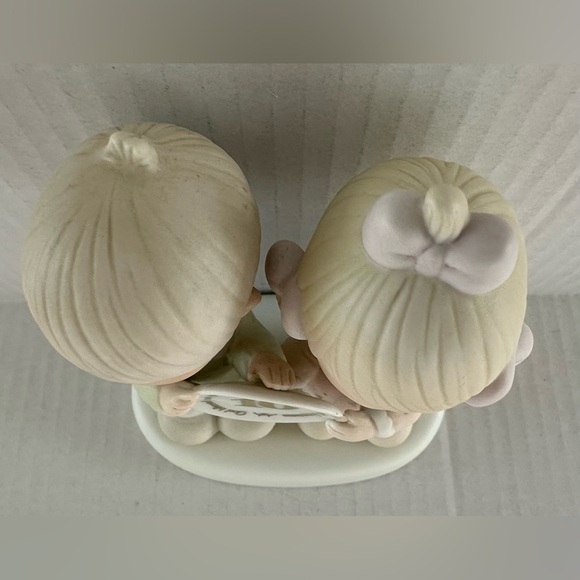 Precious Moments 10th Anniversary Cake Topper - Cream and Pink - Picture 16 of 16